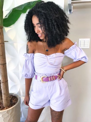BLUSA CROPPED MNG CIGANINHA